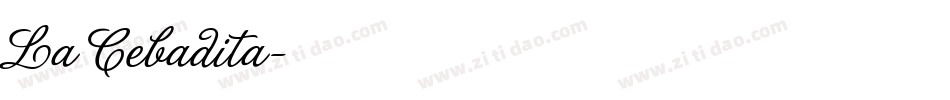 La Cebadita字体转换
